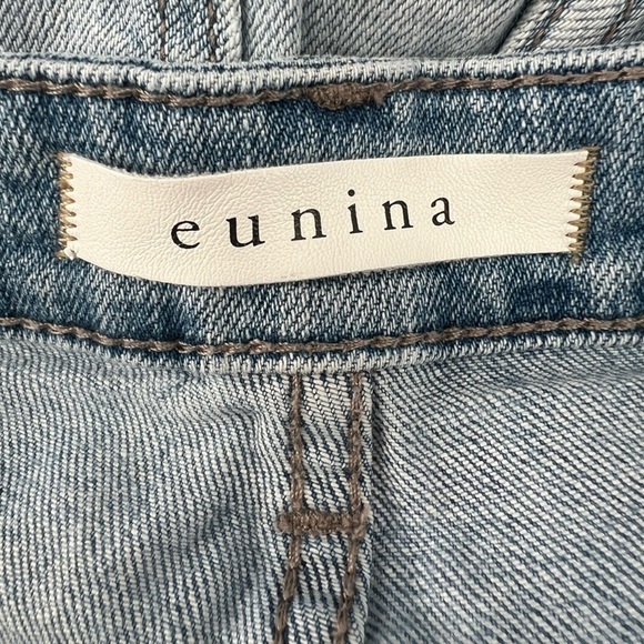 eunina High Rise Relaxed Distressed Crop Jeans Size 1 Women’s - Picture 2 of 6